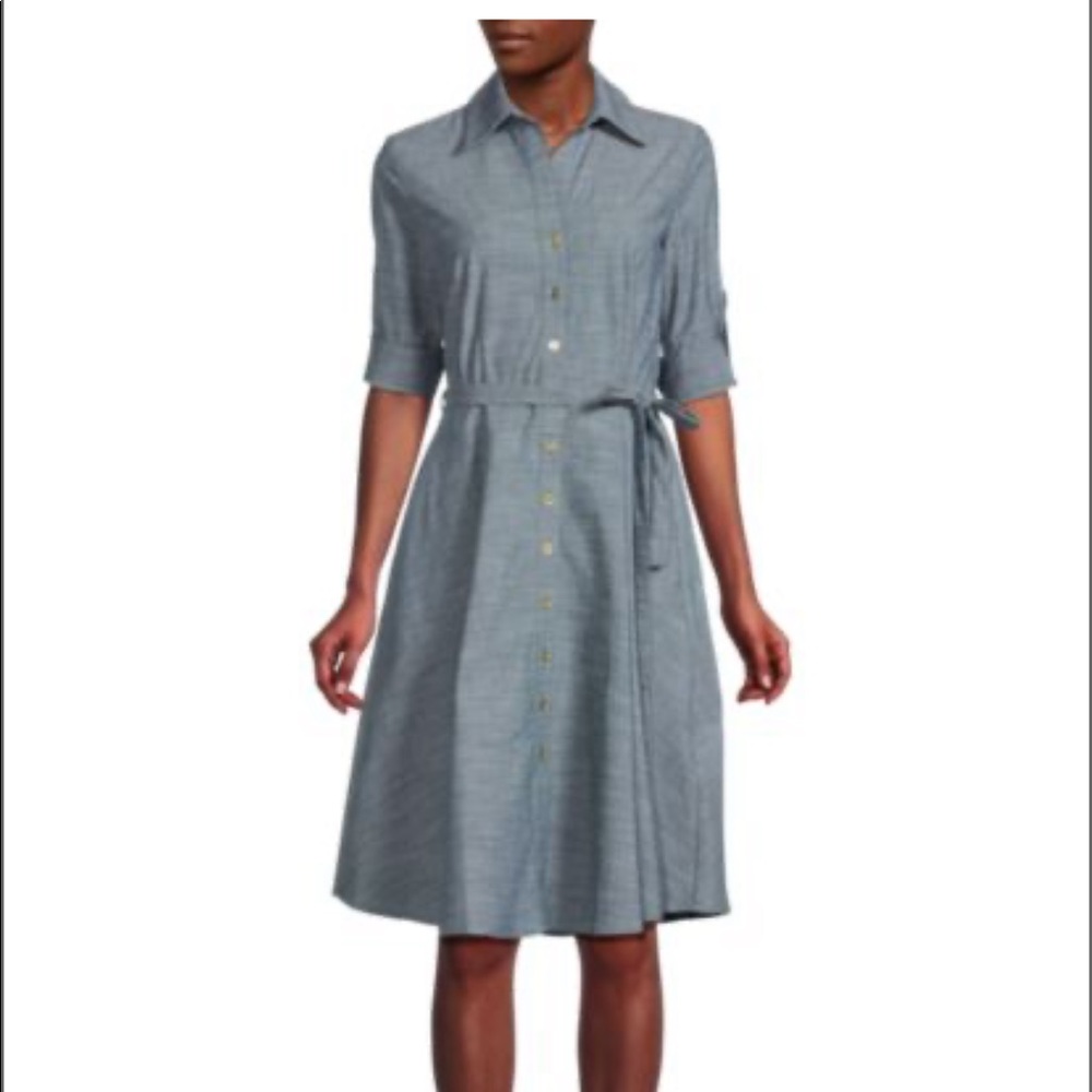A Line Blue Dress